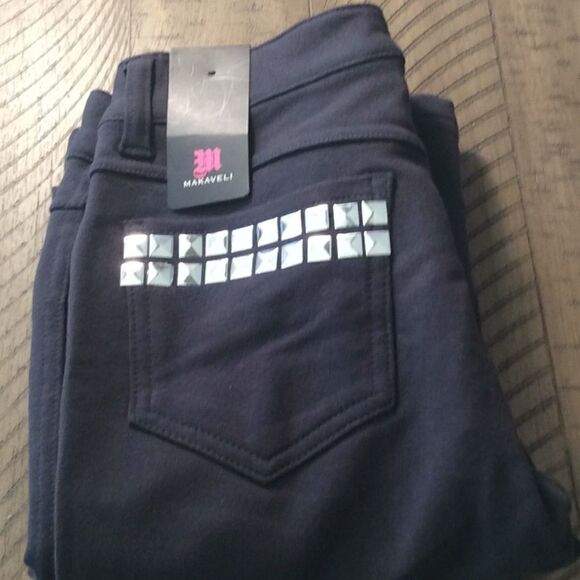 NWT Makaveli Cotton And Sparkle Stretch Pants M. - Picture 15 of 15